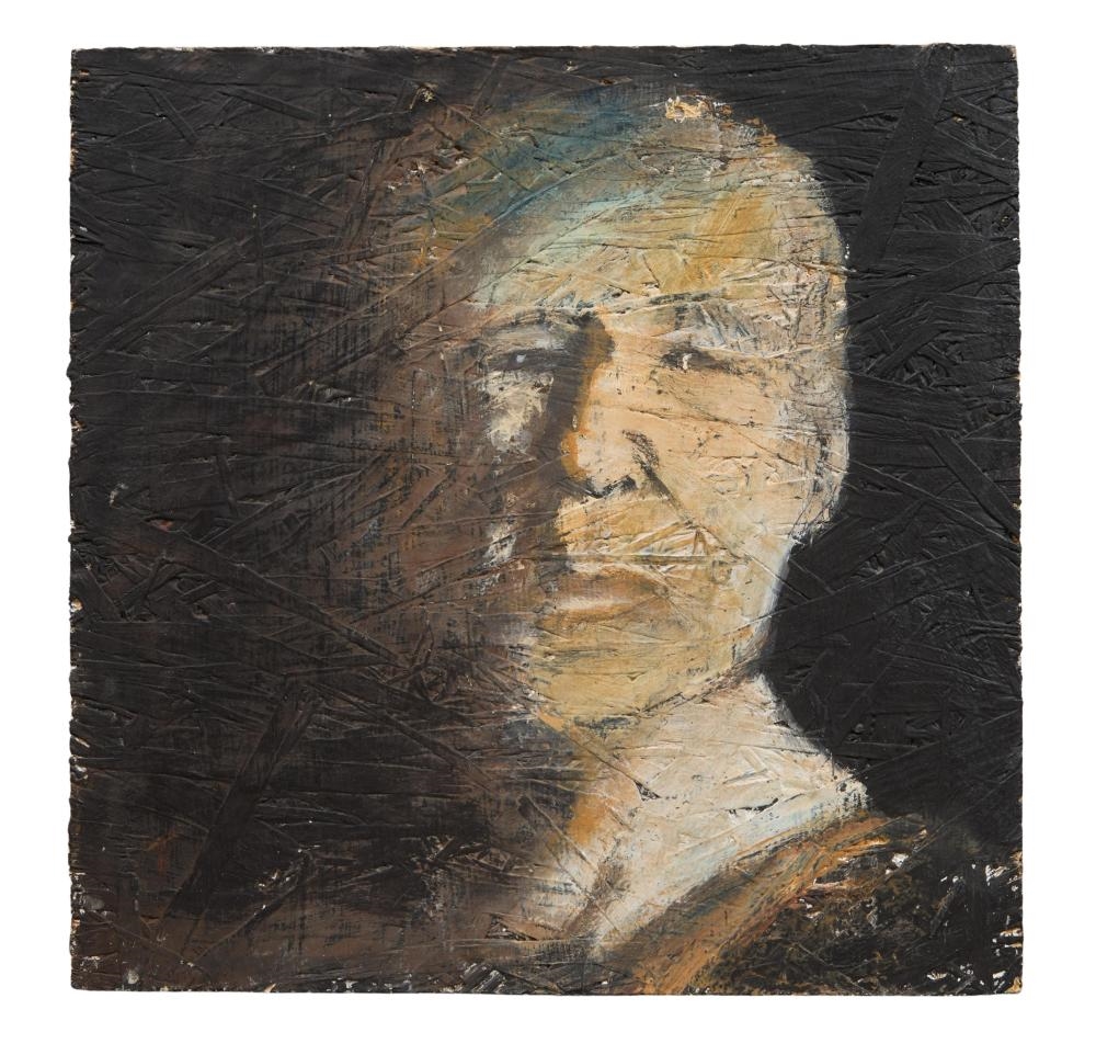 Artwork by Ellen Lyle Morehouse, Four Portraits of Friends and Acquaintances, Made of oil on plywood