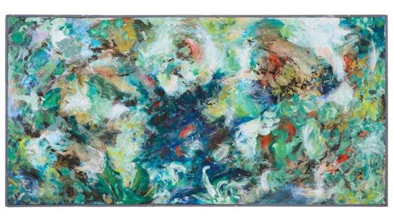 Untitled, Green Abstract by Ellen Lyle Morehouse