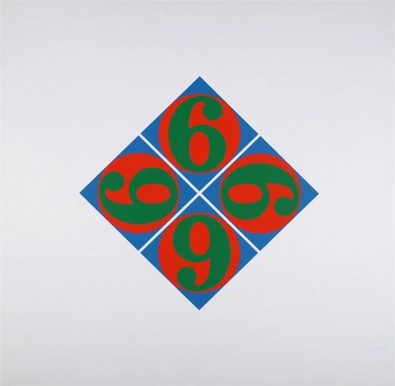 Four Sixes by Robert Indiana, 1969