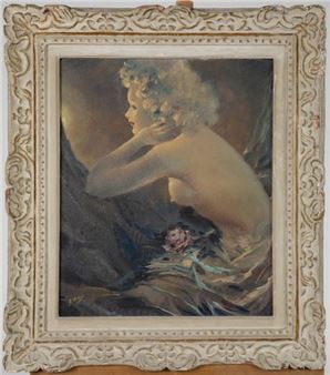 Portrait of a woman in profile - G. Dubois