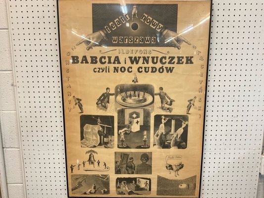 Artwork by Daniel Mróz, Alina Mrozowa, Babcia I Wnuczek” Polish Performance Poster, Made of poster