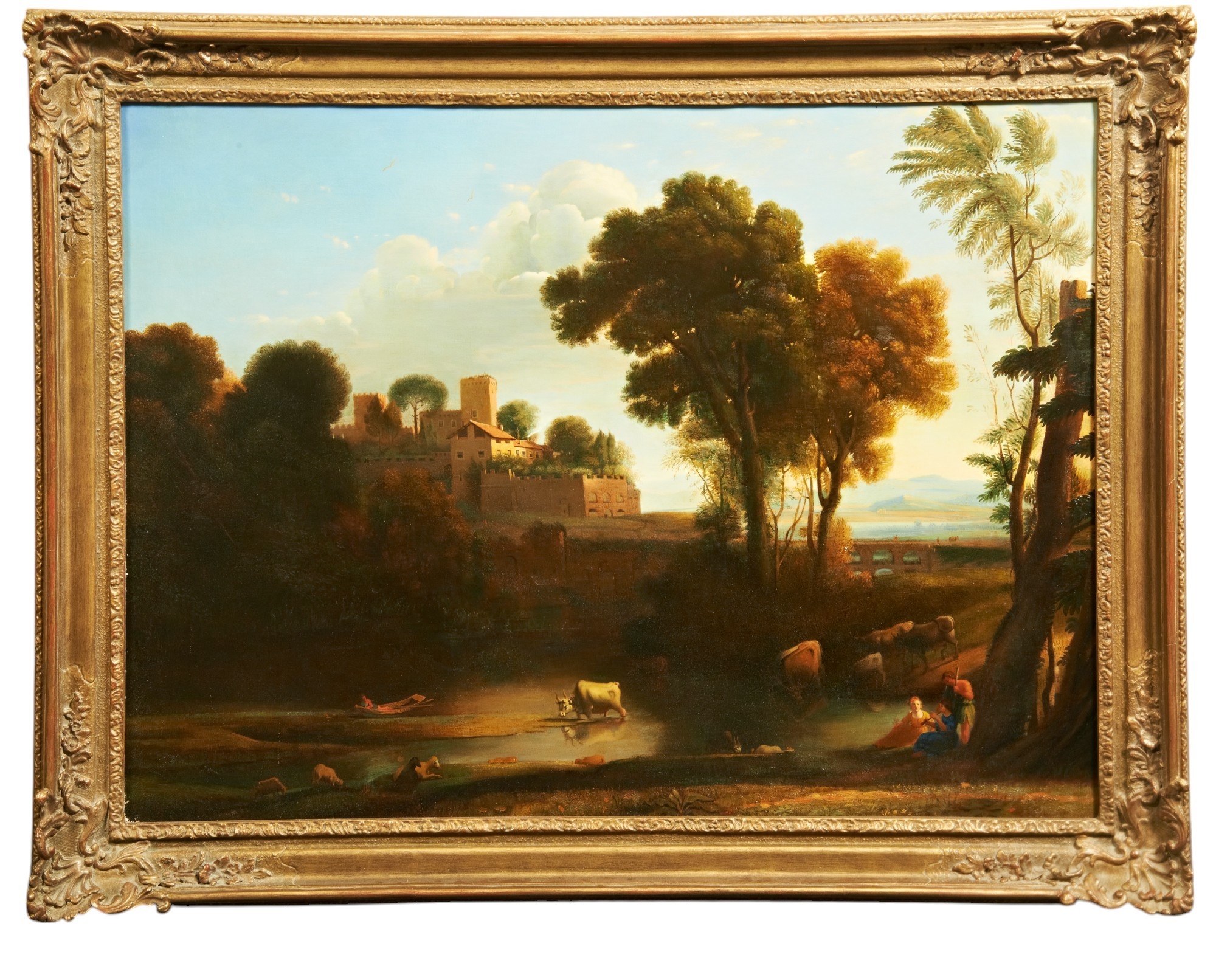 Nicolas Poussin | MANNER OF POUSSIN, Fortified Village in a Landscape ...