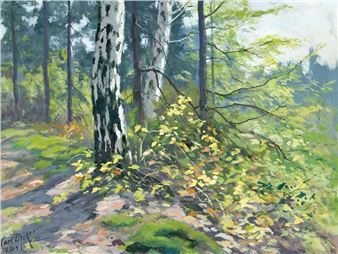 Spätsommerlicher Waldrand - Carl Deiker