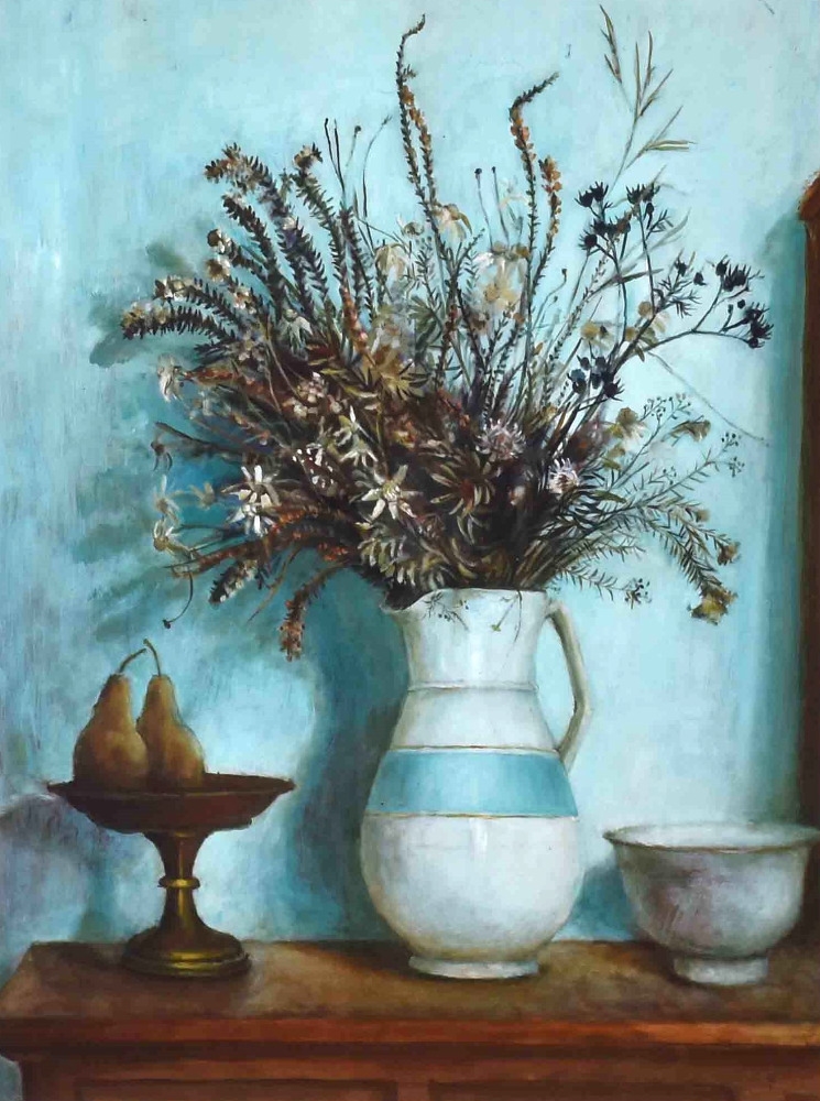 Margaret Olley | Hawkesbury Wildflowers & Pears | MutualArt