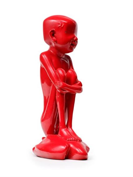 Liu Bolin | Seated smiling figure | MutualArt