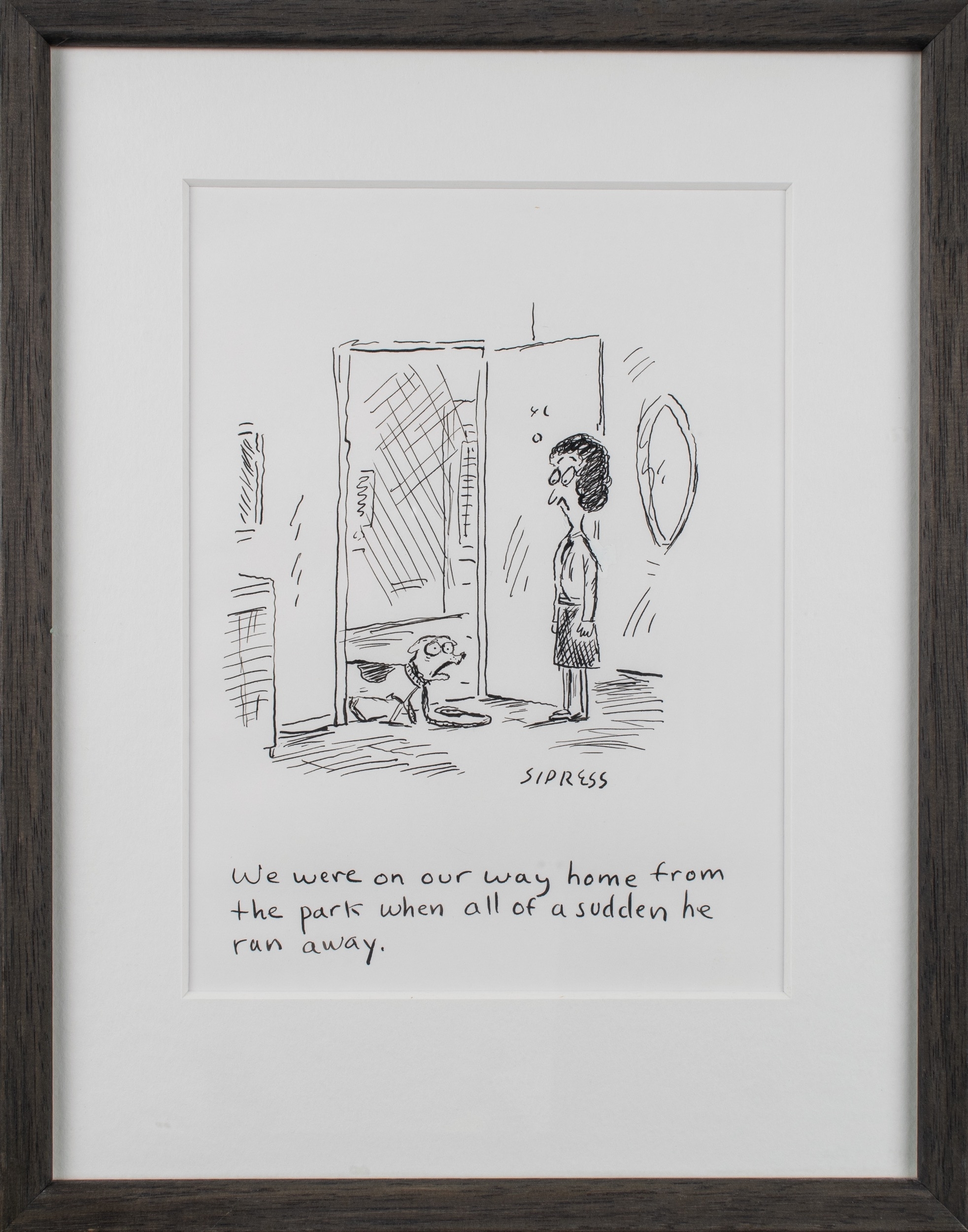 David Sipress | He ran away | MutualArt