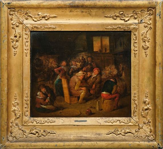 Tavern interior by Jan Jacobsz Molenaer, circa 1690