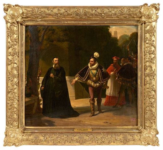 La rencontre - Auguste Jean Baptiste Vinchon