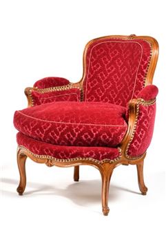 Large molded and carved wood shepherd's chair - Nicolas Heurtaut