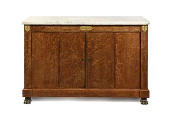 A two-leaf mottled mahogany sideboard - Bernard Molitor