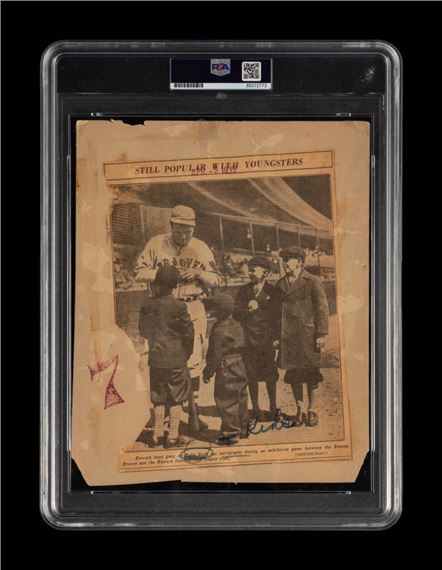 Babe Ruth | A Marvelous 1935 Babe Ruth Type One Photograph of Ruth ...
