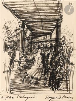 La Place Stalingrad - Raymond Mason