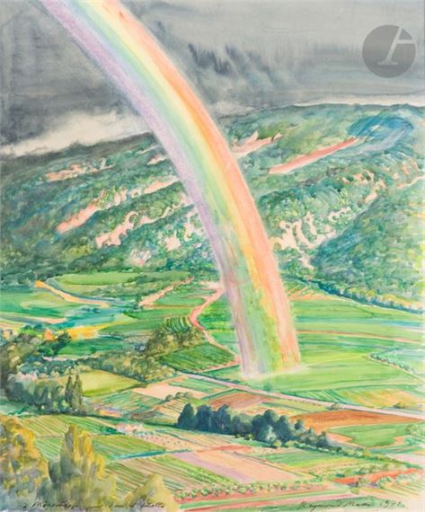 Arc-en-ciel à Ménerbes - Raymond Mason