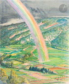 Arc-en-ciel à Ménerbes - Raymond Mason