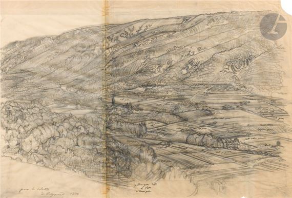 Paysage du Luberon - Raymond Mason