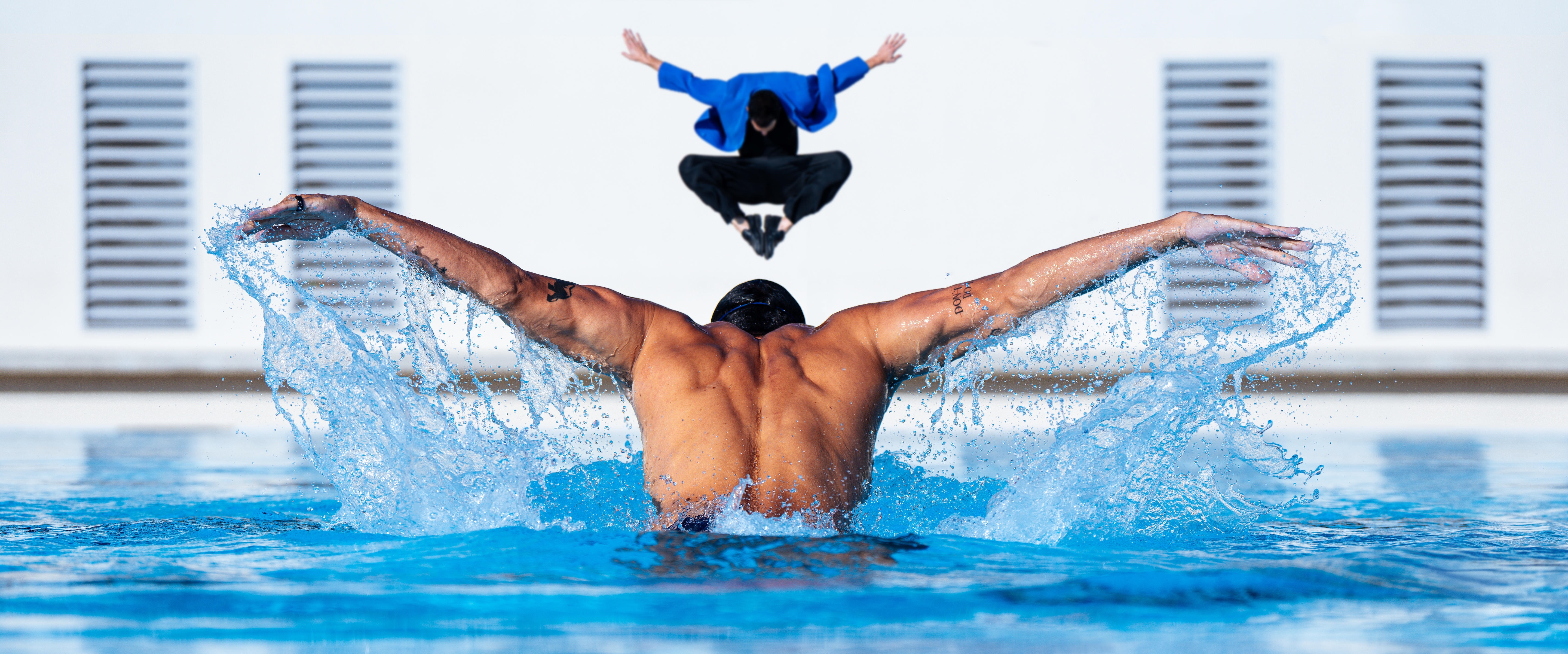 Mathieu Forget | Papillon Bleu. Avec Florent Manaudou. Cercle des ...
