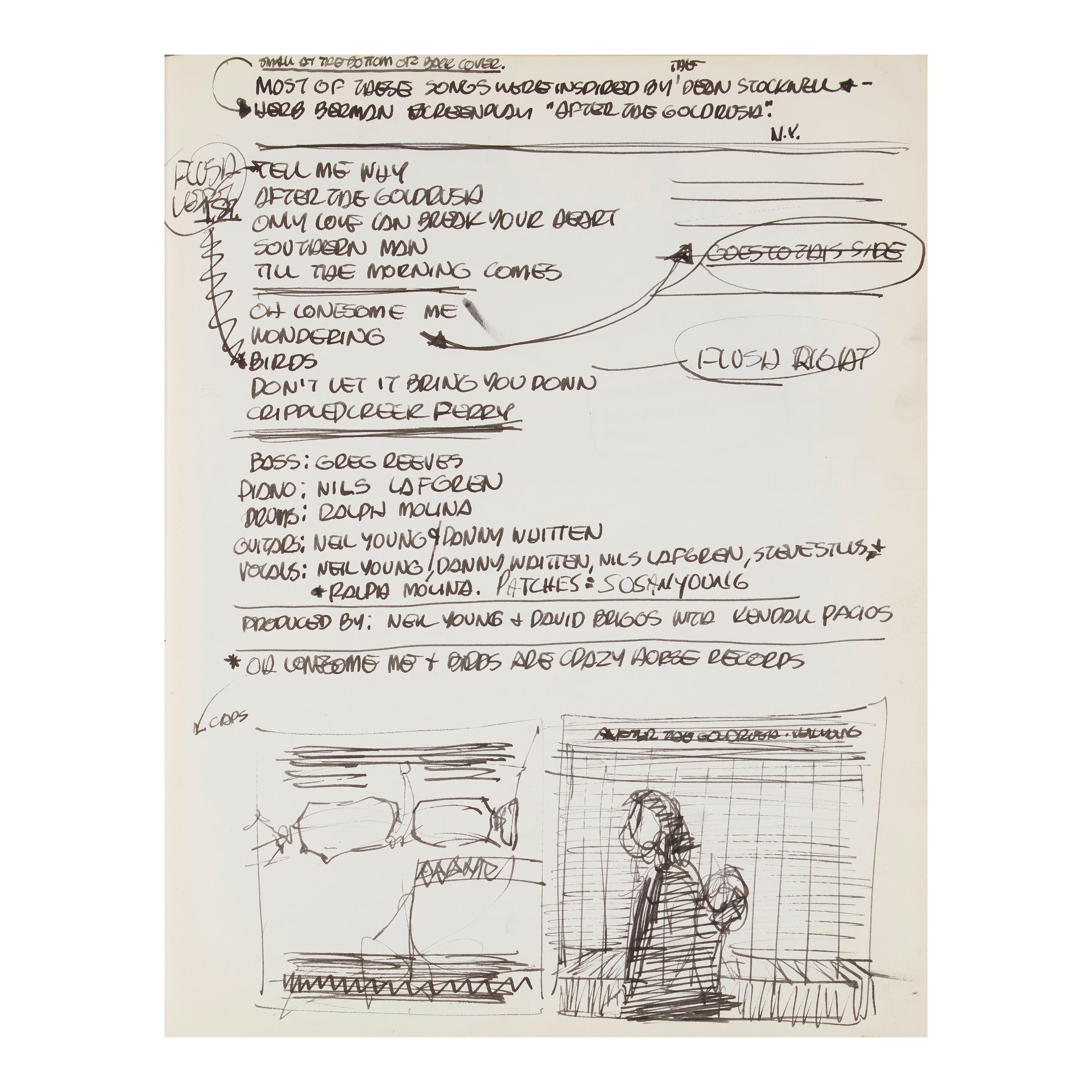 Rick Griffin | Sketchbook 7 featuring designs for Neil Young, Crosby ...