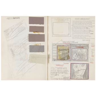 Sketchbook 12 featuring 'The Mama Cass Story', and designs for Crosby & Nash, Terry Reid, Jackson Browne, David Cassidy, and Neil Young - Gary Burden