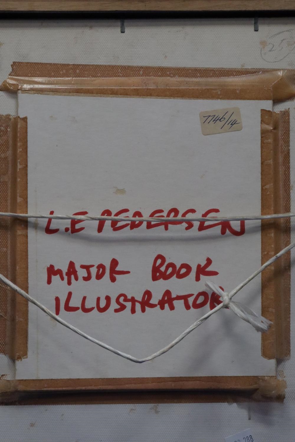 Artwork by Ella Lillian Pedersen, 1937 IPSWICH LONGFELLOW ILLUSTRATION, Made of Watercolour