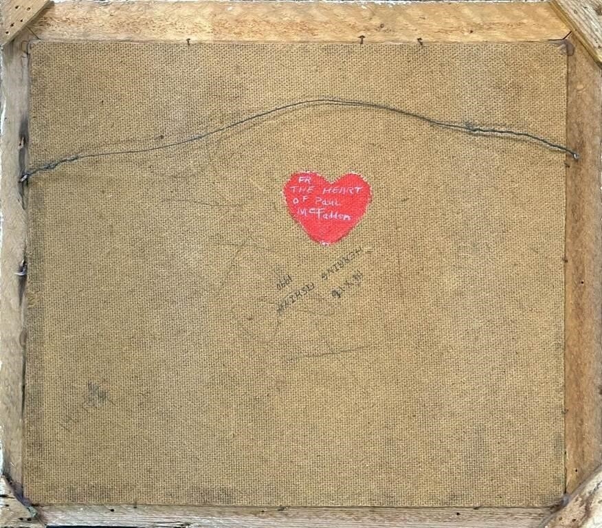 Artwork by Paul Mcfadden, HERRING FISHING SHEDIAC BAY, Made of Oil on board