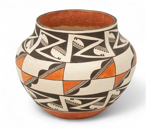 Lucy M. Lewis | Polychrome Pottery Olla | MutualArt