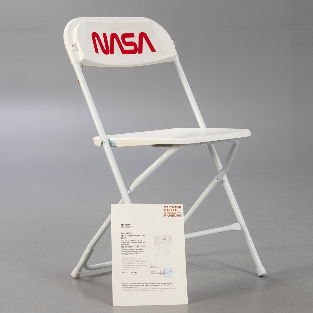 Tom Sachs | NASA-Chair mit Widmung an den Astronauten Frank Borman ...