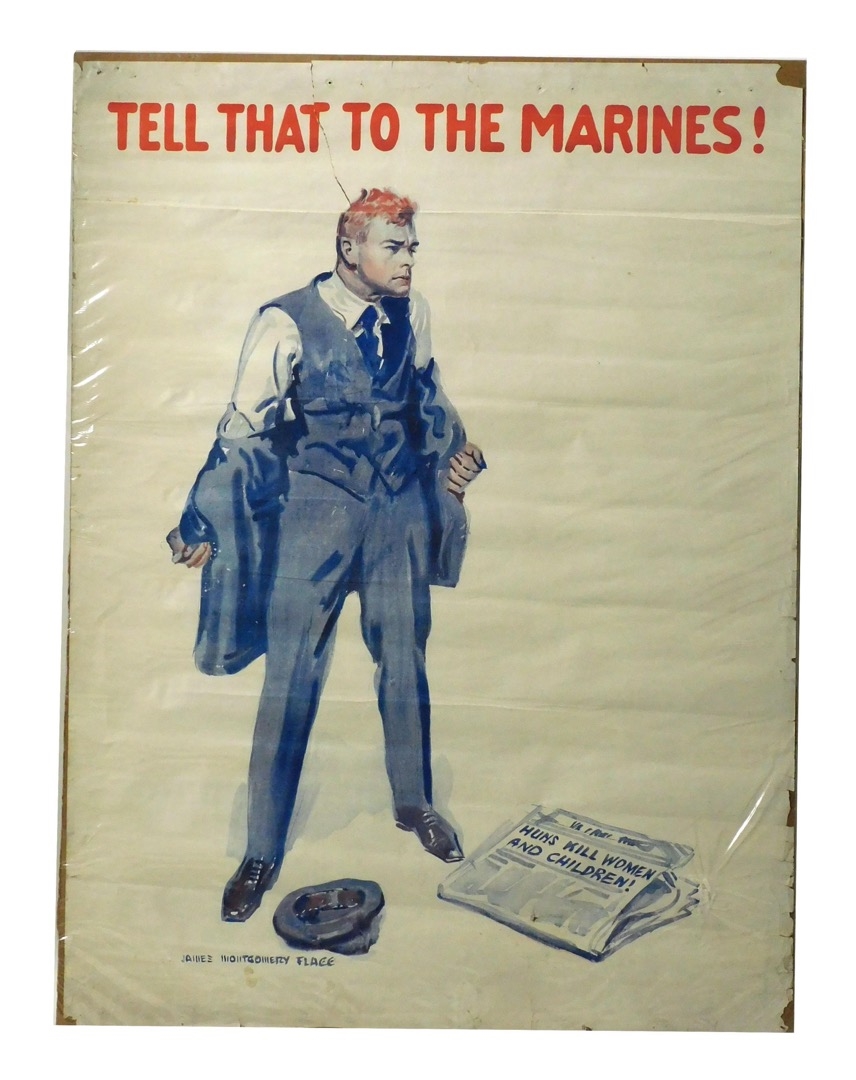 Artwork by James Montgomery Flagg, WWI US Recruitment Posters, Made of Poster