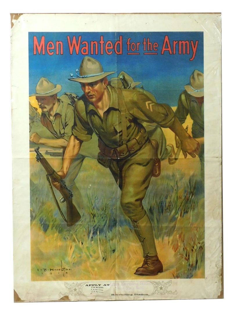 Artwork by James Montgomery Flagg, WWI US Recruitment Posters, Made of Poster