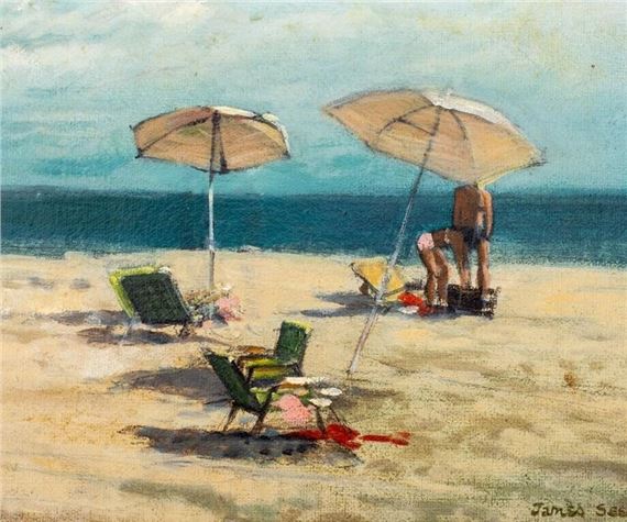 James Seeman | Beach Scene | MutualArt