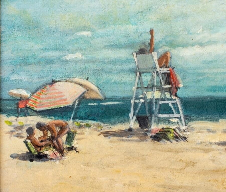 James Seeman | Beach Scene | MutualArt