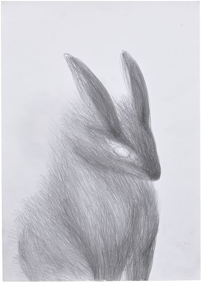 Ohne Titel (Bunny) by Miriam Cahn, 25.8.09