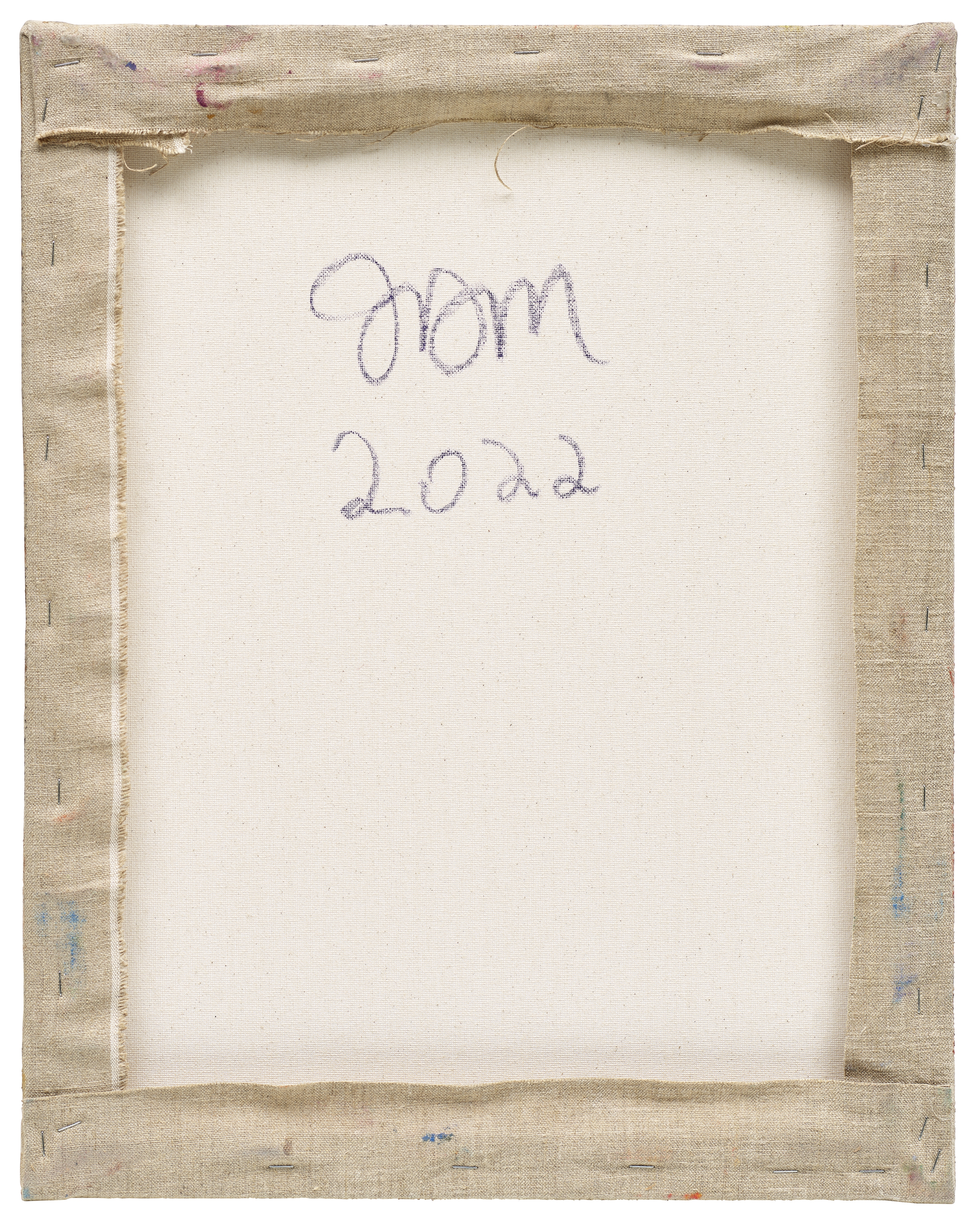 Artwork by JJ Manford, Mose Tolliver Pillow, Made of oilstick, oil pastel and Flashe on linen