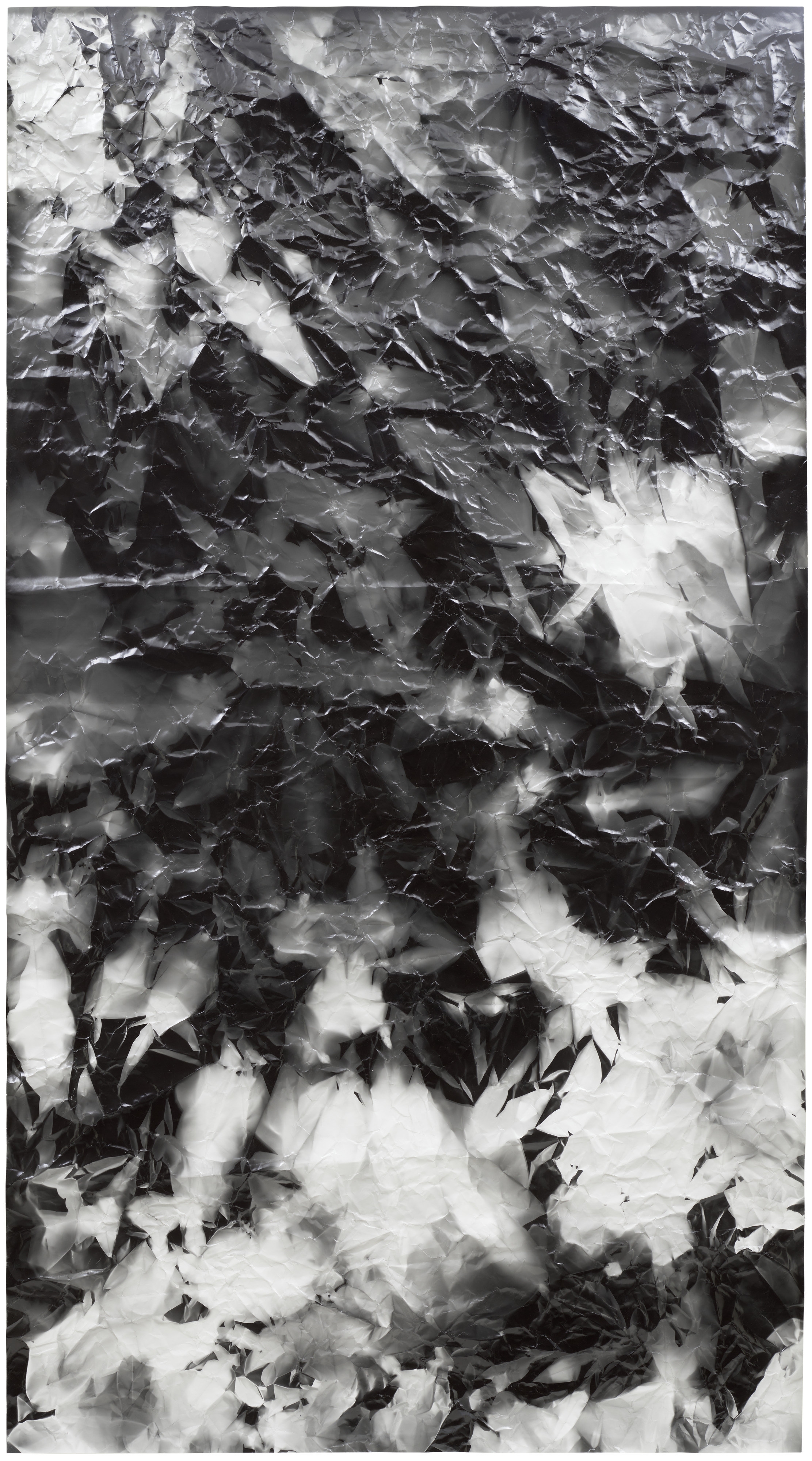 Artwork by Walead Beshty, Picture Made by My Hand with the Assistance of Light, Made of black and white fiber-based photographic paper