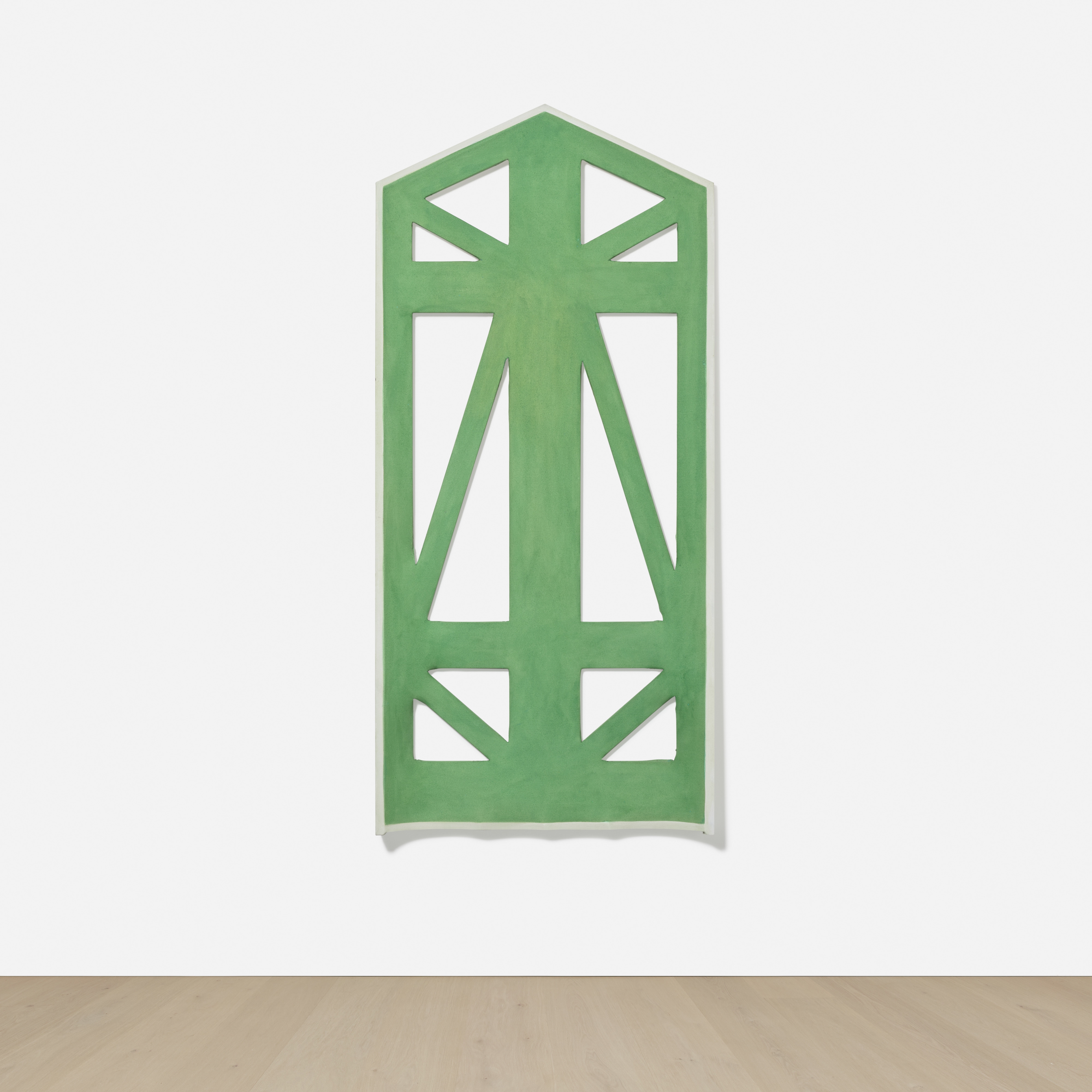 Artwork by Blair Thurman, Goth Rocket II (Menthol 100's), Made of acrylic on canvas on wood