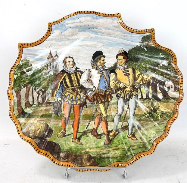 Artwork by Ulysse Besnard, Large tripod, Made of polychrome earthenware