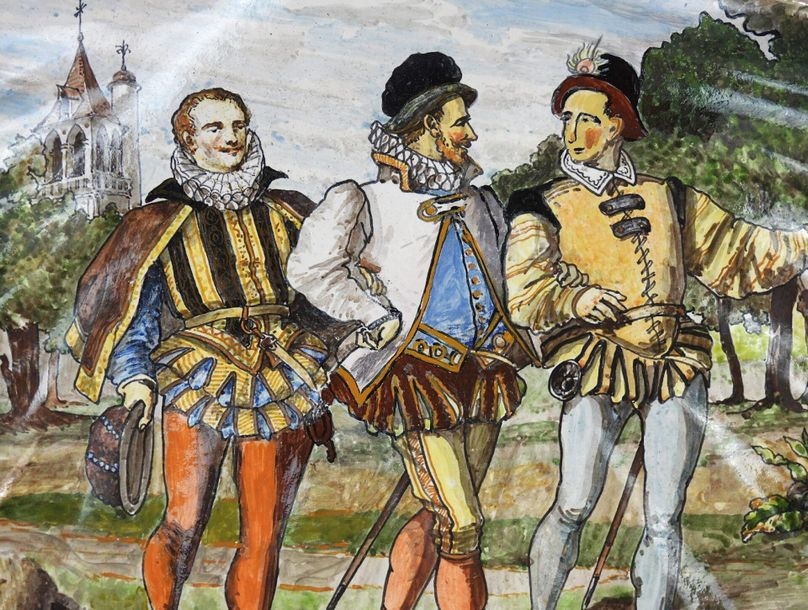 Artwork by Ulysse Besnard, Large tripod, Made of polychrome earthenware