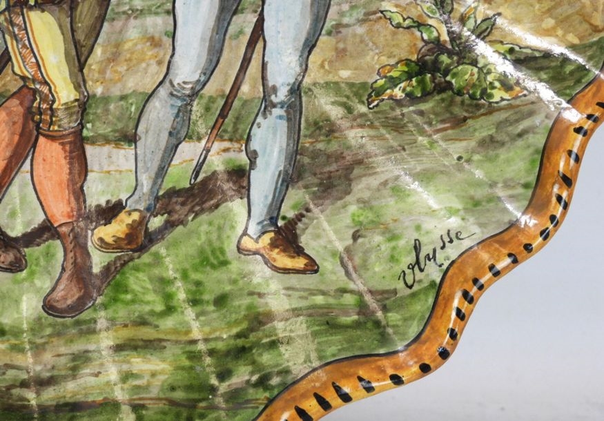 Artwork by Ulysse Besnard, Large tripod, Made of polychrome earthenware