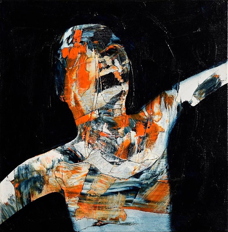 Artwork by Paul Forde Cialis, I Cut Your Name in My Heart, Made of acrylic on canvas