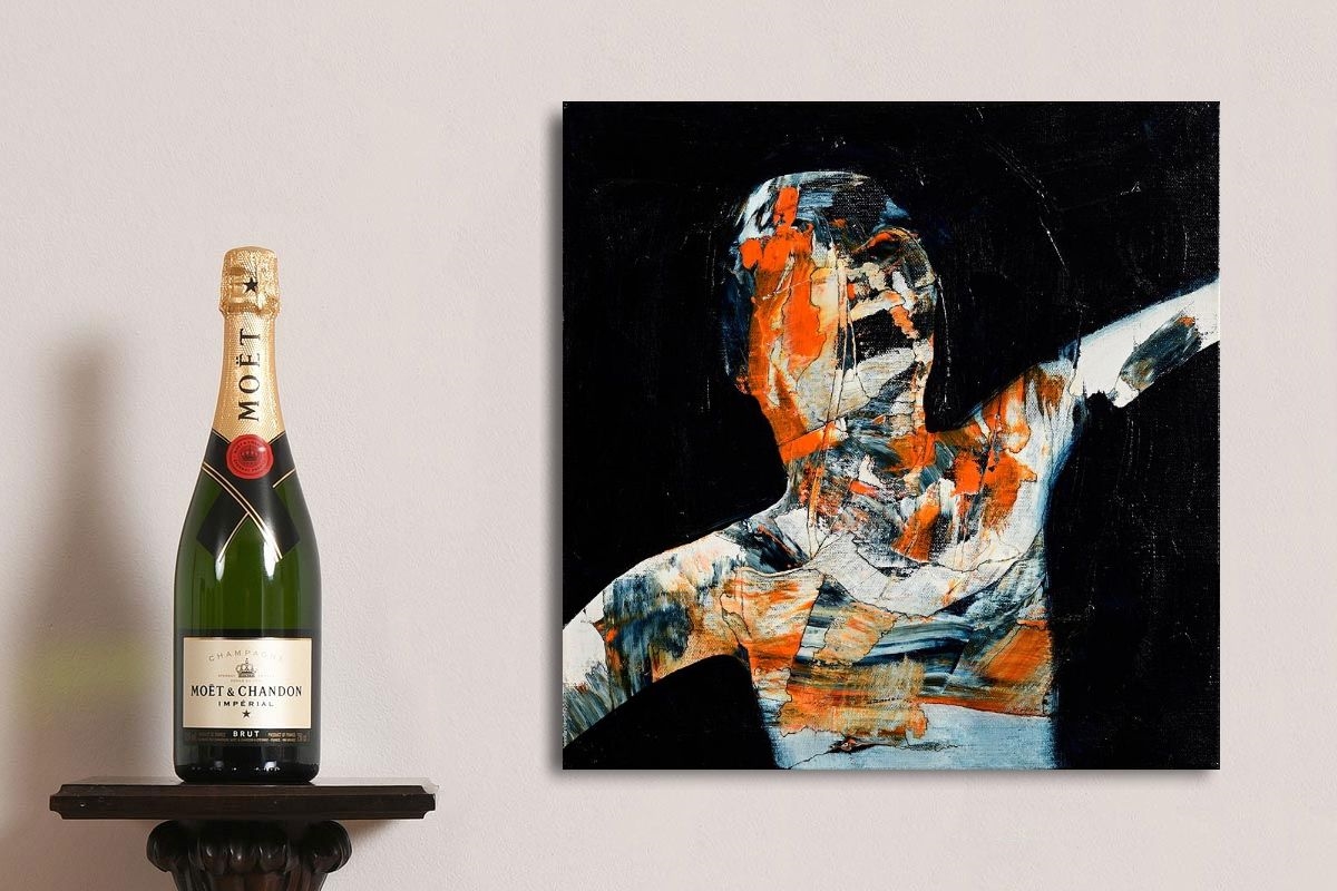 Artwork by Paul Forde Cialis, I Cut Your Name in My Heart, Made of acrylic on canvas