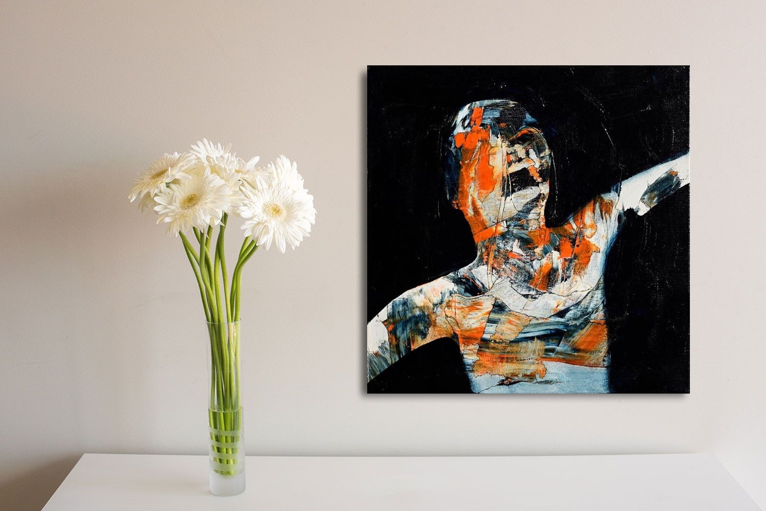 Artwork by Paul Forde Cialis, I Cut Your Name in My Heart, Made of acrylic on canvas