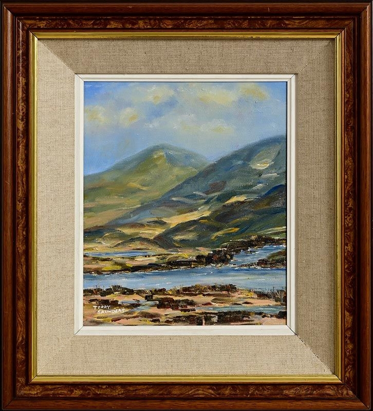 Artwork by Terry Saunders, Connemara Landscape, Made of oil on canvas