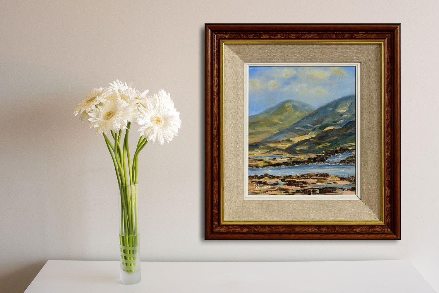 Artwork by Terry Saunders, Connemara Landscape, Made of oil on canvas