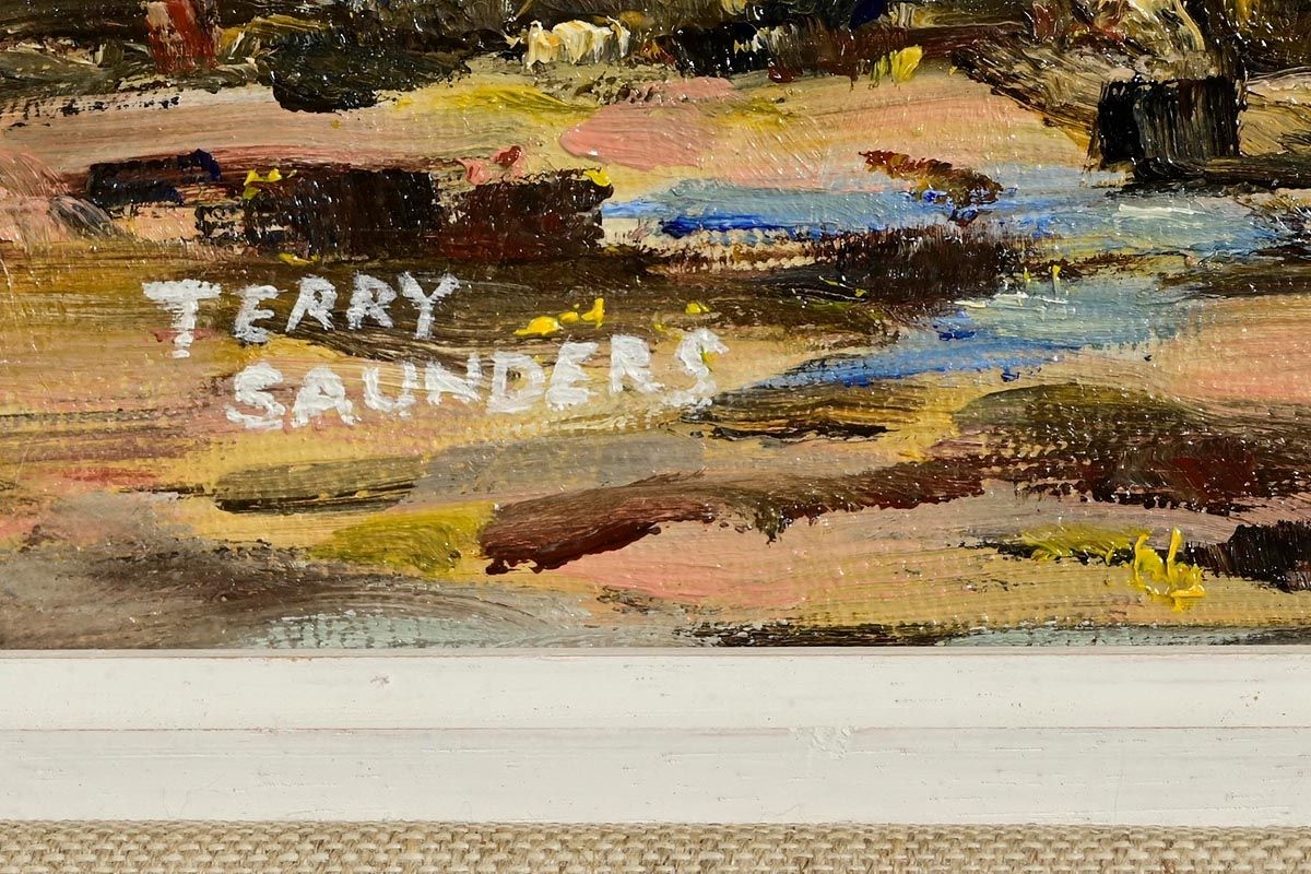 Artwork by Terry Saunders, Connemara Landscape, Made of oil on canvas