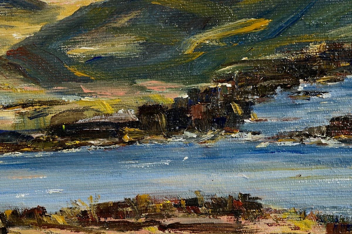 Artwork by Terry Saunders, Connemara Landscape, Made of oil on canvas