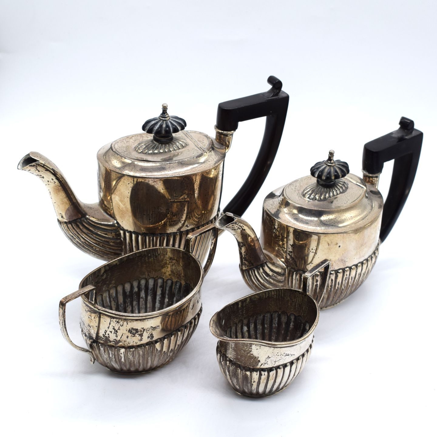 John Gerald Zimmerman | English silver tea and coffee set (1902 ...