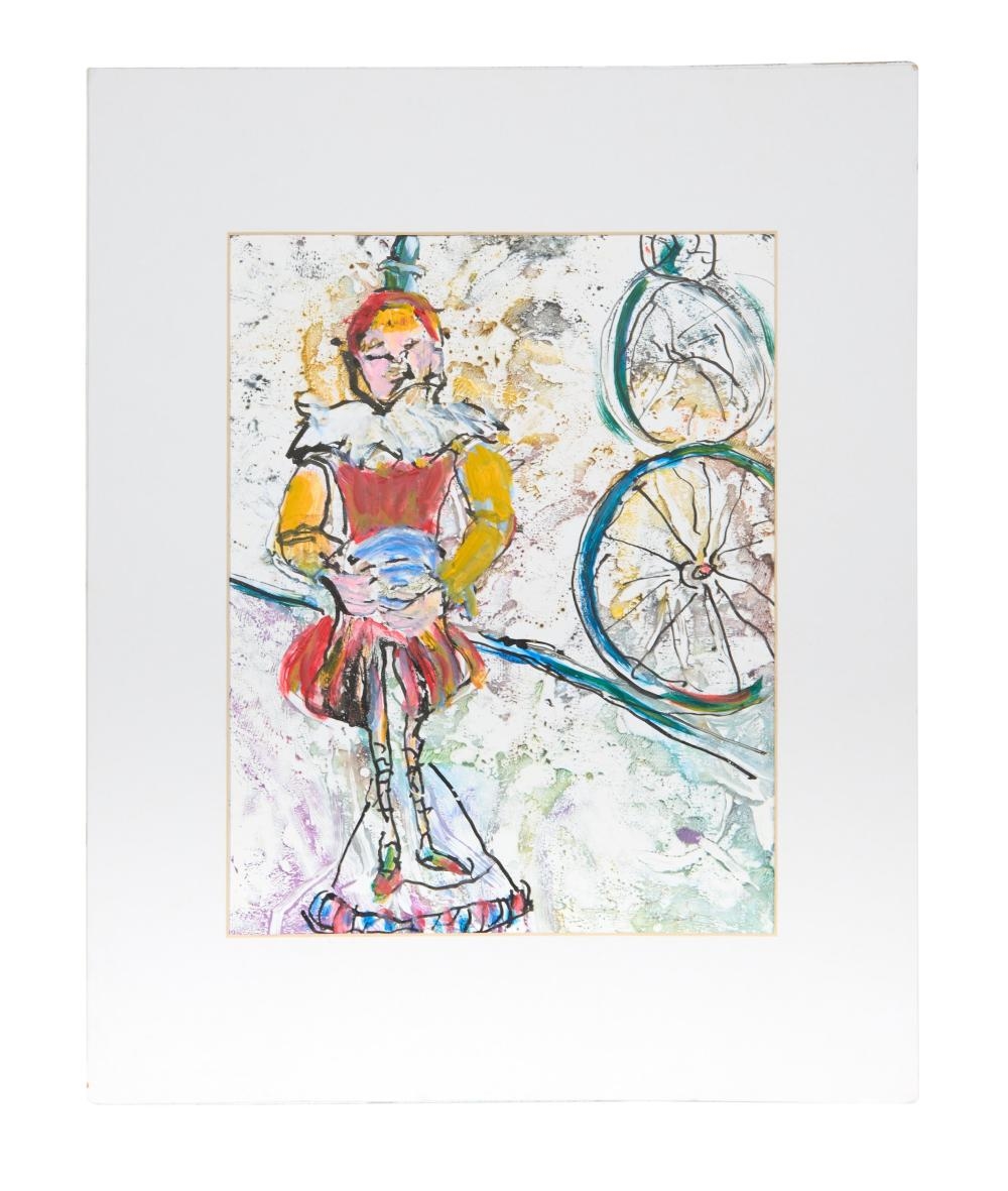 Artwork by Sandra Halat, Three Works on Paper, Made of mixed media drawing on paper, monoprint on paper