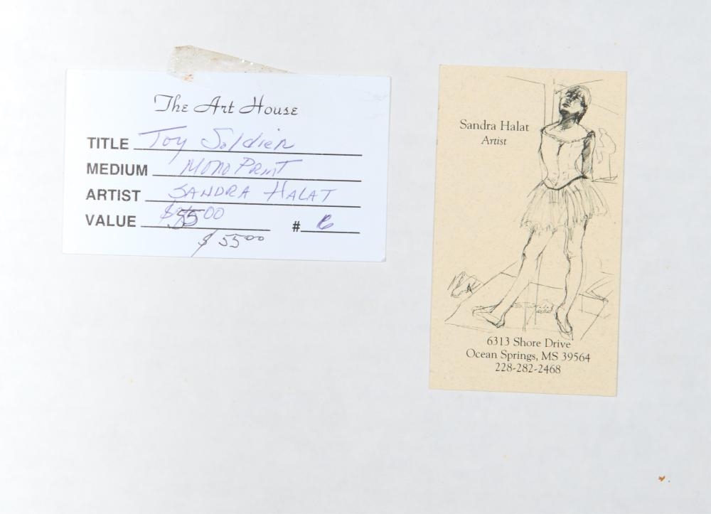 Artwork by Sandra Halat, Three Works on Paper, Made of mixed media drawing on paper, monoprint on paper