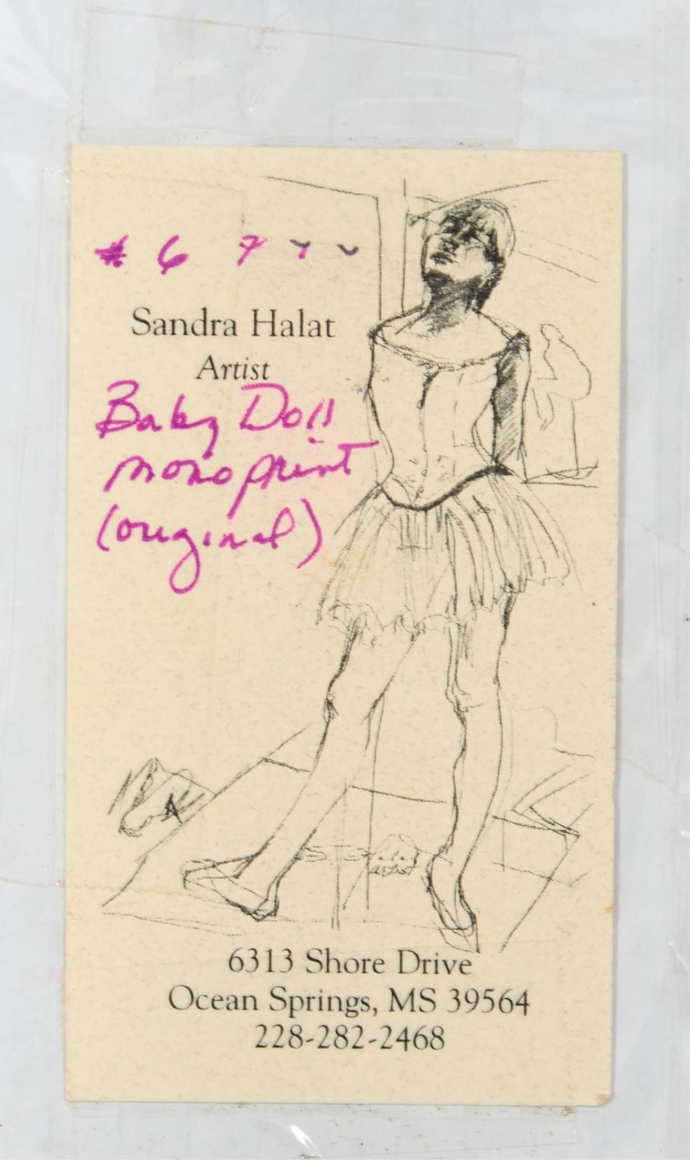 Artwork by Sandra Halat, Three Works on Paper, Made of mixed media drawing on paper, monoprint on paper