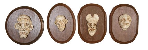 Four Face Plaques