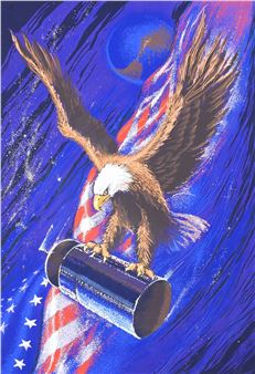 “Recovery” American Flag and Bald Eagle - Rudy Ayoroa
